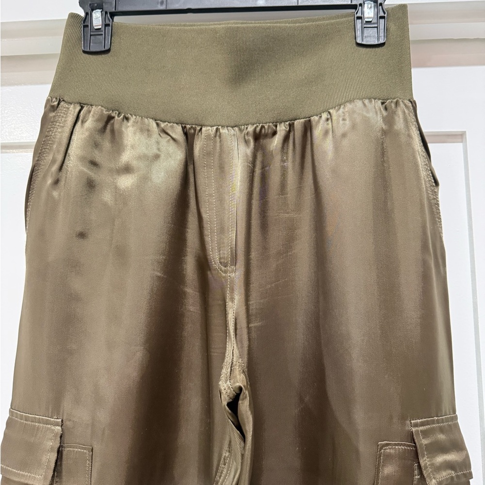 Cinq a Sept GILES PANT. Olive Green. Size Small. - Picture 6 of 11